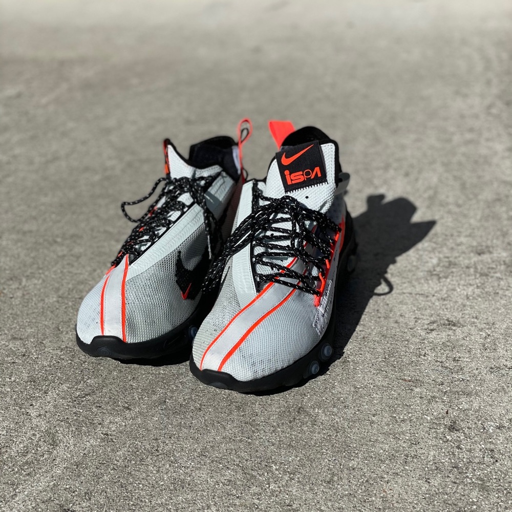 Nike React Runner ISPA Ghost Aqua Total Crimson